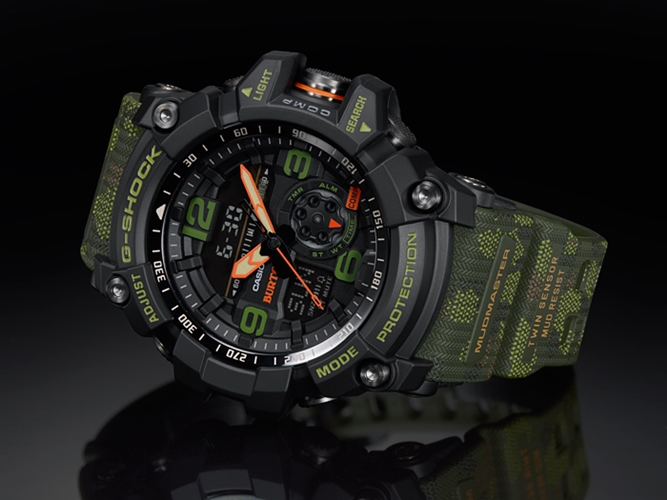 グリーンバンドにダックカモ柄を施したBURTON × G-SHOCK コラボが3月発売 (バートン Gショック ジーショック)