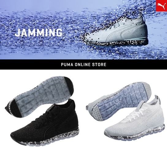 3/5発売！PUMA JAMMING EVOKNIT “Black/Whisper White” (プーマ ジャミング エボニット “ブラック/ウィスパー ホワイト”) [190629]