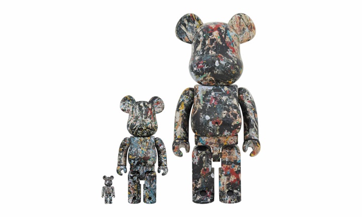 アクション・ペインティング/ジャクソン・ポロックのアートワーク BE@RBRICK 第2弾が8月発売 (ベアブリック Jackson Pollock)