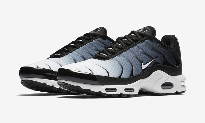 【オフィシャルイメージ】ナイキ エア マックス プラス “ブラック/ホワイト” (NIKE AIR MAX PLUS “Black/White”) [852630-028]