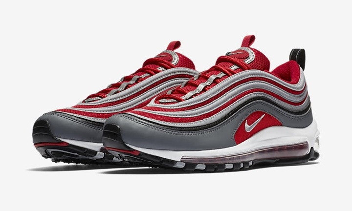 【オフィシャルイメージ】4/1発売予定！ナイキ エア マックス 97 “ウルフ グレー/ジム レッド” (NIKE AIR MAX 97 “Wolf Grey/Gym Red”) [921826-007]