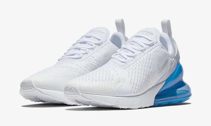 【オフィシャルイメージ】3/26発売予定！ナイキ エア マックス 270 “ホワイト/フォト ブルー” (NIKE AIR MAX 270 “White/Photo Blue”) [AH8050-105]