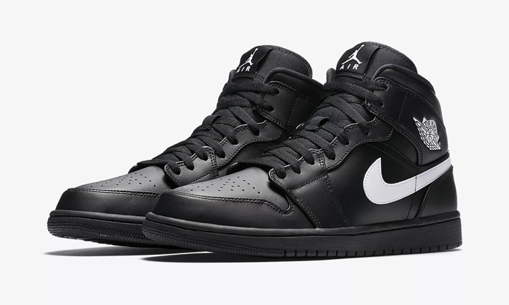 【オフィシャルイメージ】ナイキ エア ジョーダン 1 ミッド “ブラック/ホワイト” (NIKE AIR JORDAN 1 MID “Black/White”) [554724-049]