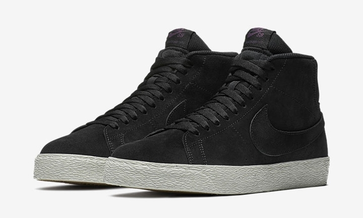 ナイキ SB ズーム ブレーザー ミッド デコントラクテッド “ブラック/パープル” (NIKE SB ZOOM BLAZER LOW DECONSTRUCTED “Black/Purple”) [AH6416-001]