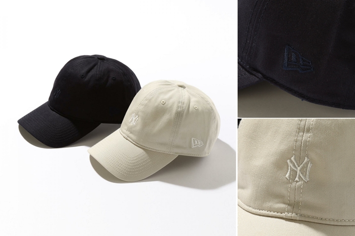 ボディのトナルカラーでロゴを刺繍したBEAUTY&YOUTH × New Era 別注 SMALL LOGO CAPが4月下旬発売 (ビューティアンドユース ニューエラ)