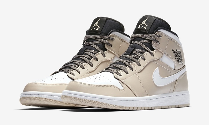 【オフィシャルイメージ】ナイキ エア ジョーダン 1 ミッド “デザート サンド/ホワイト” (NIKE AIR JORDAN 1 MID “Desert Sand/White”) [554724-047]