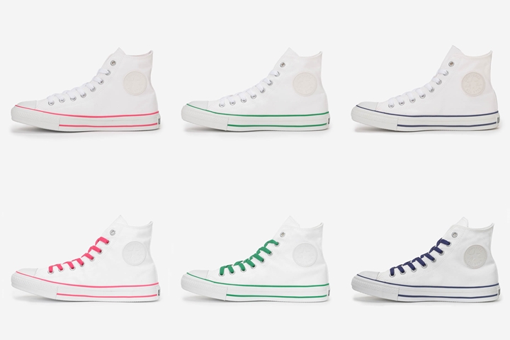 水と汚れに強い撥水キャンバスで仕立てたCONVERSE ALL STAR WR COLOREDLINE HIが3月発売 (コンバース オールスター WR カラードライン HI)