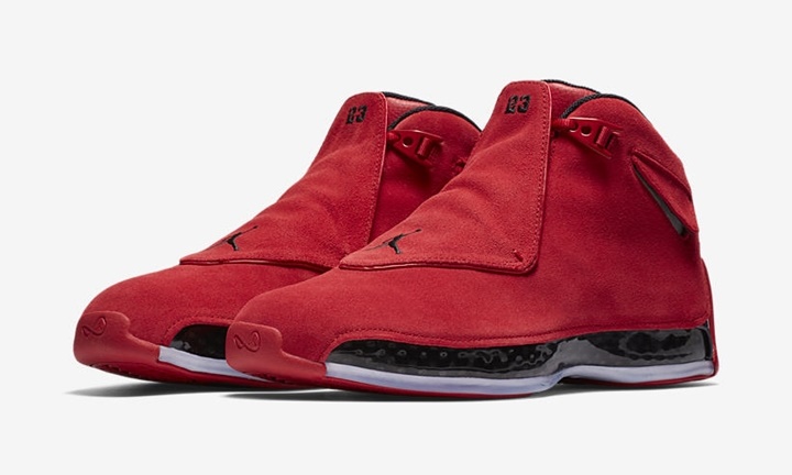 【オフィシャルイメージ】4/7発売！ナイキ エア ジョーダン 18 レトロ “ジム レッド/ブラック” (NIKE AIR JORDAN XVIII RETRO “Gym Red/Black”) [AA2494-601]