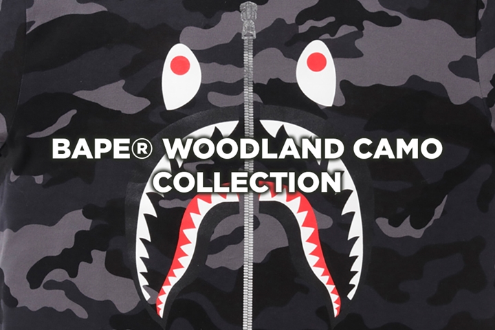 A BATHING APE “WOODLAND CAMO COLLECTION” が4/7から発売 (ア ベイシング エイプ “ウッドランド カモ コレクション”)