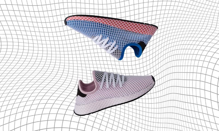 グリッドモデル「adidas Originals DEERUPT RUNNER-アディダス オリジナルス ディーラプト ランナー」から新色"ブルーバード/エアロピンク"が4/12発売 [AC8704][AC8728]