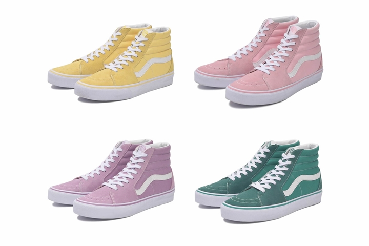 アッパーにトレンドのペールカラーを使用したVANS Sk8-Hi DX V36CL+ 2018 SPRINGが4/7から発売 (バンズ スケートハイ)