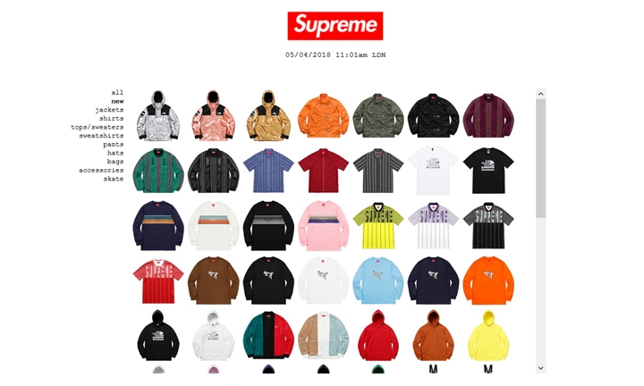 4/7発売！シュプリーム × ザ・ノース・フェイス (SUPREME THE NORTH FACE) & 2018 SPRING/SUMMER レギュラーアイテム一覧！