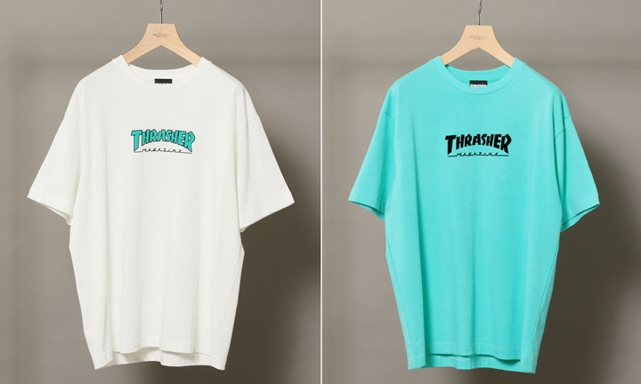 BEAUTY&YOUTH × THRASHER 別注！LOGO TEE 3カラーが4月中旬発売 (ビューティアンドユース スラッシャー)