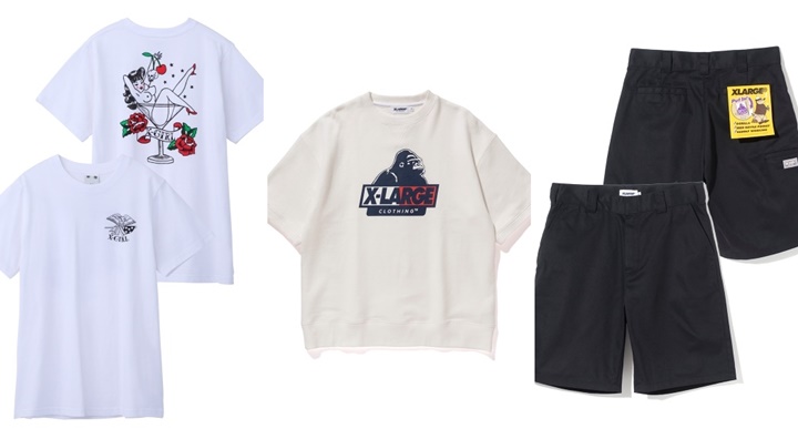 XLARGE/X-girl コラボ/レギュラーアイテムが4/6から発売！ (エクストララージ エックスガール)