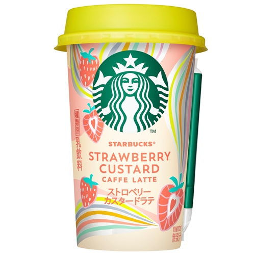 スターバックス チルドカップシリーズから「スターバックス ストロベリーカスタードラテ」が発売 (STARBUCKS スタバ)