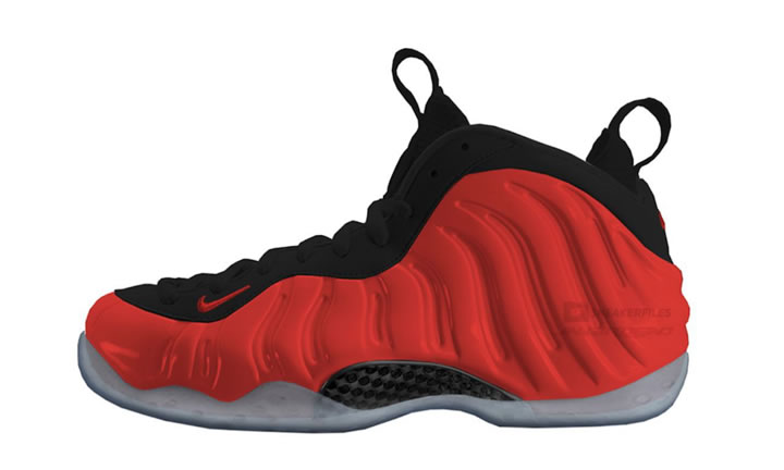 nike air foamposite habanero red