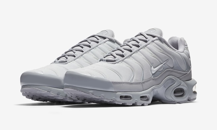 【オフィシャルイメージ】ナイキ エア マックス プラス “ウルフ グレー/ピュア プラチナ” (NIKE AIR MAX PLUS “Wolf Grey/Pure Platinum”) [852630-029]