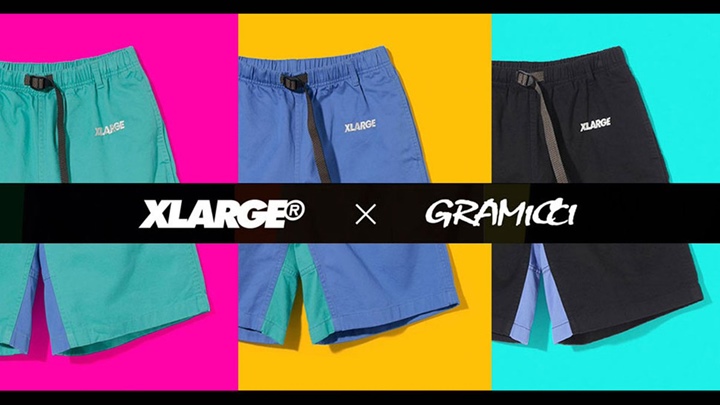 GRAMICCI × XLARGE 2018 S/S "G-SHORTS"が4/20から発売 (グラミチ エクストララージ)