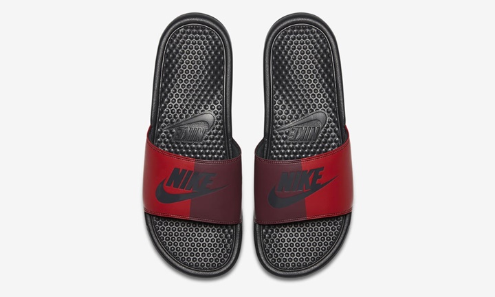 アンスラサイト/ユニバーシティ レッド カラーにセパレートしたナイキ ベナッシ JDI (NIKE BENASSI JDI) [343880-008]