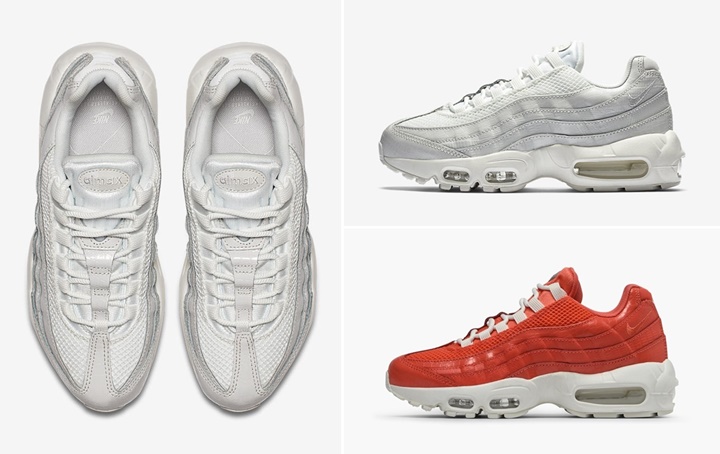 ナイキ ウィメンズ エア マックス 95 プレミアム “サミット ホワイト/ラッシュ コーラル” (NIKE WMNS AIR MAX 95 PREMIUM “Summit White/Rush Coral”) [807443-102,802]