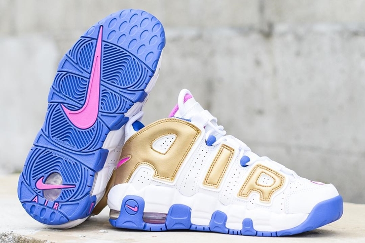 5/5発売！ナイキ GS エア モア アップテンポ “ホワイト/メタリック ゴールド” (NIKE GS AIR MORE UPTEMPO “White/Metallic Gold”) [415082-106]