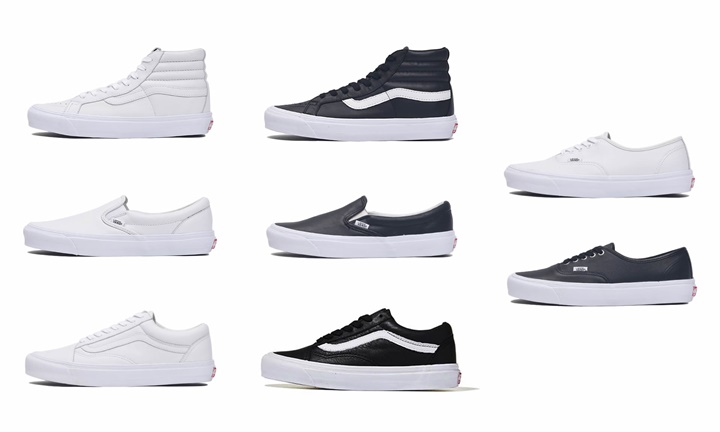 上質なモノトーンレザーをアッパーに使用したVANS VAULT OG LX OLD SKOOL/Sk8-Hi/AUTHENTIC/CLASSIC Slip-On (バンズ ヴォルト)