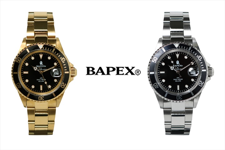 A BATHING APE オリジナルリストウォッチ「TYPE 1 BAPEX」がゴールド/シルバーの2色展開で5/5から発売 (ア ベイシング エイプ)