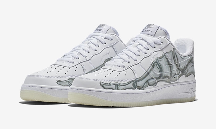 10月発売予定！ナイキ エア フォース 1 07 ロー QS "スケルトン" (NIKE AIR FORCE 1 07 LOW QS "Skeleton" White) [BQ7541-100]