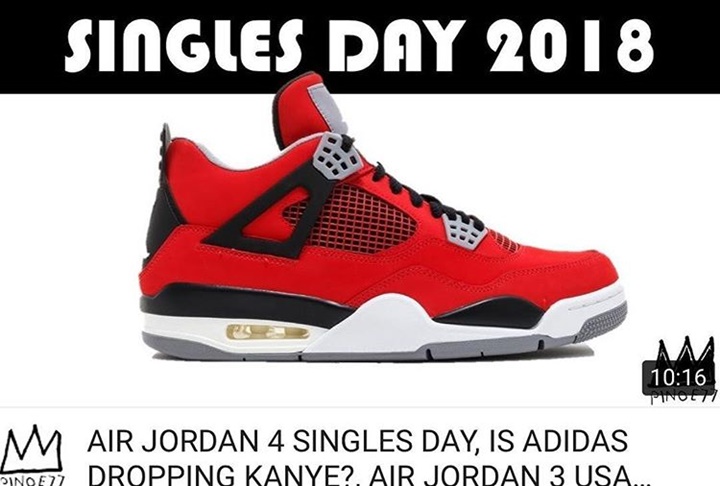 11月発売予定！ナイキ エア ジョーダン 4 レトロ NRG “シングル デイ” (NIKE AIR JORDAN 4 RETRO NRG “Singles’ Day”)