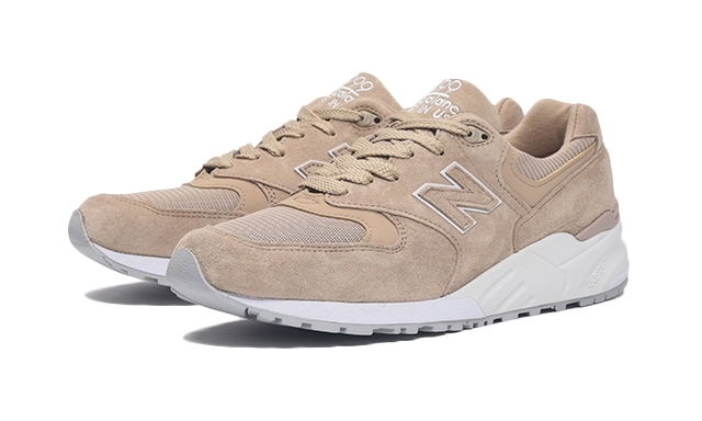 New Balance USA製復刻モデルから、ピッグスキンスエードアッパーをトーナルに彩ったニューカラー「M999CSM」 (ニューバランス)