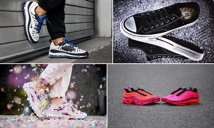 【まとめ】5/10発売の厳選スニーカー！(NIKE AIR MAX 98 “Racer Blue”)(CONVERSE ADDICT 2018 SP II CHUCK TAYLOR CANVAS GORE-TEX OX)(“AIR MAX 97 PLUS/AIR MAX PLUS 97” Racer Pink)(WMNS AIR MAX 97 ULTRA PREMIUM “Confetti” Vast Grey)他