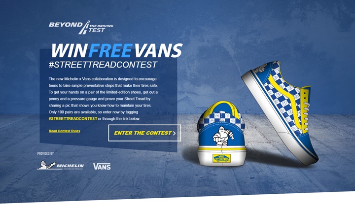 ミシュランとバンズ コラボ！OLD SKOOL/Sk8-Hiが限定100足「#STREETTREADCONTEST」をSNSにポストで抽選 (Michelin Vans)