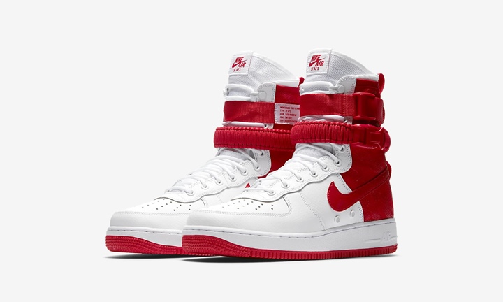 【オフィシャルイメージ】ナイキ スペシャル フィールド エア フォース 1 “ホワイト/ユニバーシティ レッド (NIKE SPECIAL FIELD AIR FORCE 1 {SFAF-1} “White/University Red”) [AR1955-100]