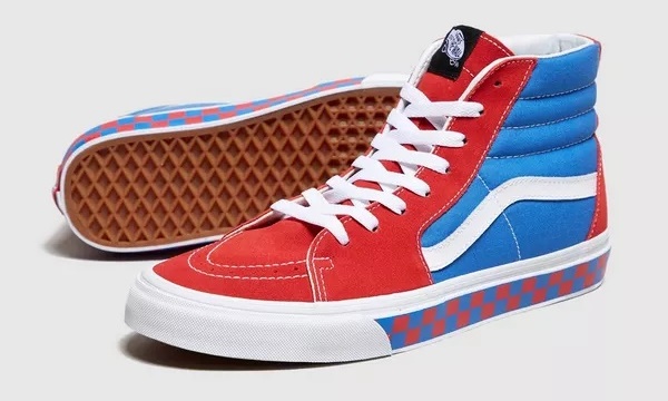 VANS Sk8-Hi RETRO CHECKERBOARD “Red/Blue/White” (バンズ スケートイハイ レトロ チェッカーボード “レッド/ブルー/ホワイト”)