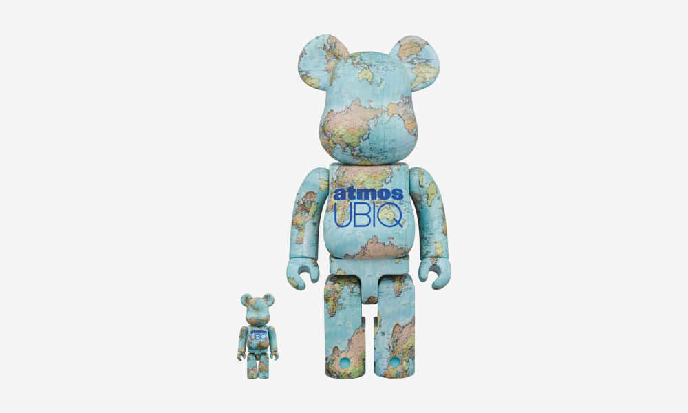 BE@RBRICK × atmos × UBIQのトリプルネームが大小サイズで5月発売 (ベアブック アトモス ユービック)