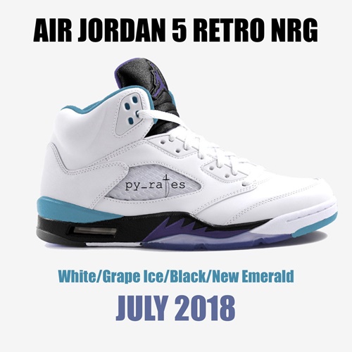 【リーク】7月発売予定！ナイキ エア ジョーダン 5 レトロ “ホワイト/グレープ” (NIKE AIR JORDAN V RETRO “White/Grape”)