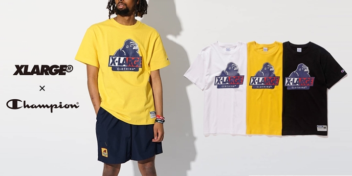 WALKING APEも取り入れた XLARGE × Champion COLLECTIONが5/25から発売 (エクストララージ ウォーキング エイプ チャンピオン)