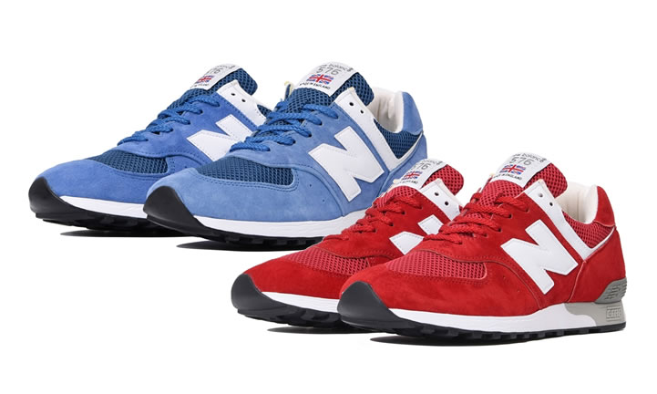 New Balance「M576」30周年アニバーサリーモデル！発色の良いピッグスキンスエードで鮮やかに彩ったM576 BBB/RRが発売 (ニューバランス)