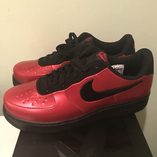 nike air force 1 foamposite pro cupsole red