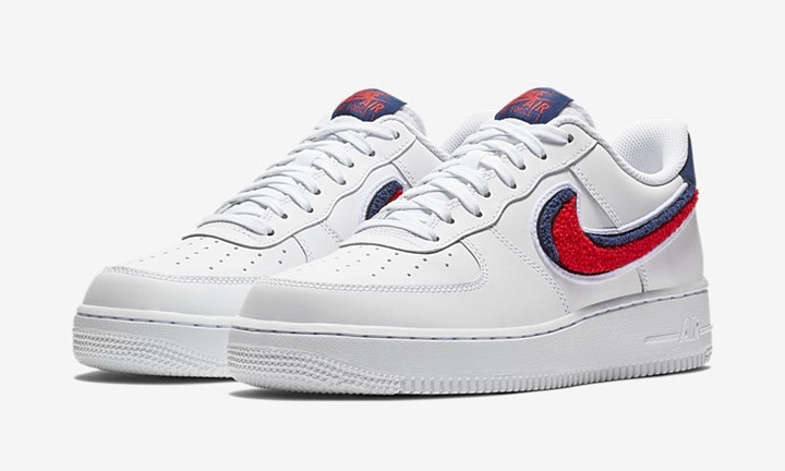 【オフィシャルイメージ】6/20発売！ナイキ エア フォース 1 07 ロー “ホワイト/ユニバーシティ レッド” (NIKE AIR FORCE 1 07 LOW “White/University Red") [823511-106]