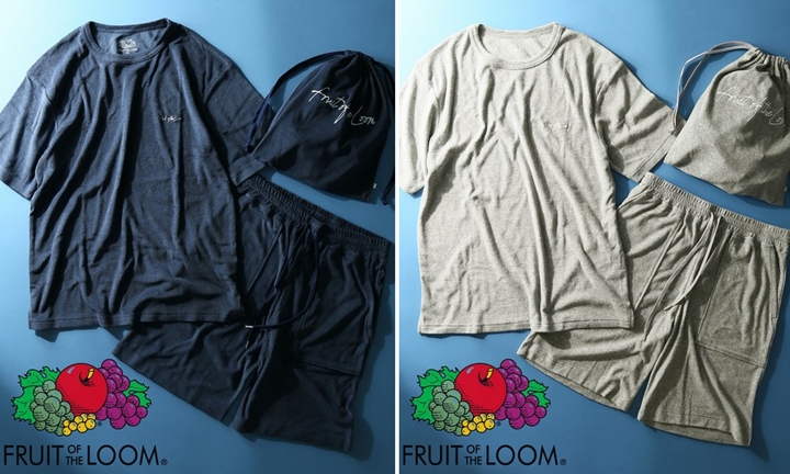 JOURNAL STANDARD relume × FRUIT OF THE LOOM 別注！パイル生地を使用したTEE/ショーツ/巾着ポーチがセットになったスペシャルモデルが6月中旬発売 (ジャーナルスタンダード フルーツ オブ ザ ルーム)