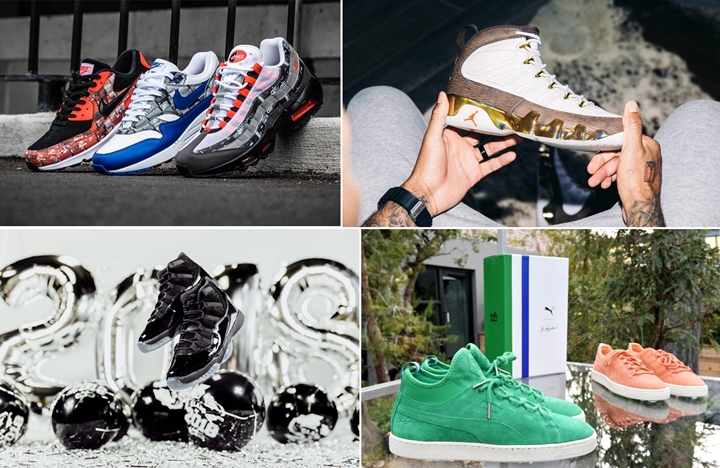 【まとめ】5/26発売の厳選スニーカー！(NIKE AIR MAX 1/90/95 ATMOS “WE LOVE NIKE”)(AIR JORDAN 11 RETRO “CAP AND GOWN”)(AIR JORDAN 9 MELO “MOP”)(PUMA SUEDE 50th × BIG SEAN)他