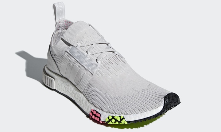 5/26発売！adidas Originals NMD_RACER PRIMEKNIT {PK} “Grey One/Solar Pink” (アディダス オリジナルス エヌエムディー レーサー プライムニット “グレー ワン/ソーラ ピンク”) [CQ2443]