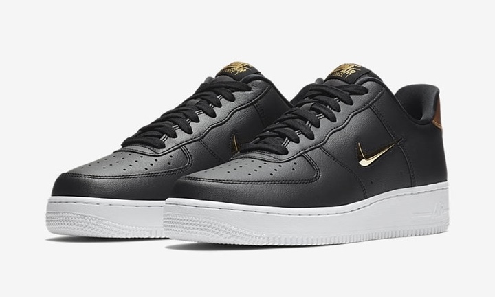 【オフィシャルイメージ】6月発売！ナイキ エア フォース 1 ロー レザー “ブラック/メタリック ゴールド” (NIKE AIR FORCE 1 LOW LEATHRE “Black/Metalic Gold”) [AJ9507-003]