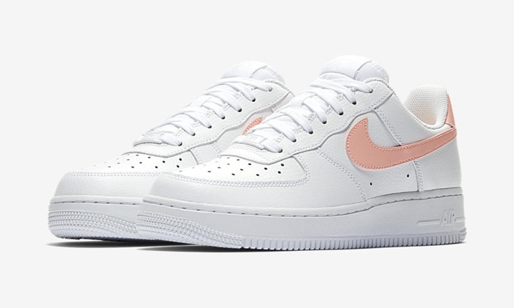 【オフィシャルイメージ】ナイキ ウィメンズ エア フォース 1 07 ロー "ホワイト/ピンク" (NIKE WMNS AIR FORCE 1 07 LOW “White/Pink”) [AH0287-102]