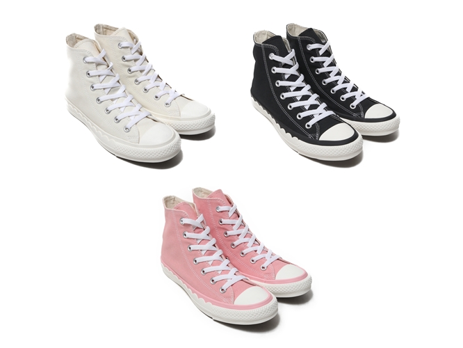 スカラップ形状 (半円)にカットした ソールテープがポイント！CONVERSE ALL STAR SCALLOPTAPE HIが6月発売 (コンバース オールスター スカラップテープ ハイ)