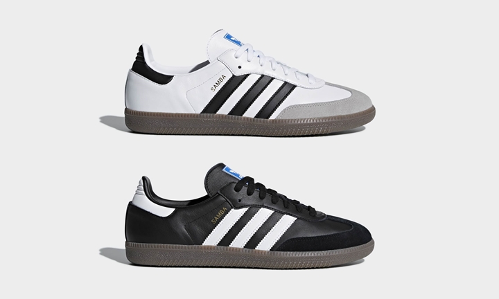 【2024年 リストック】ソフトレザーアッパーとスエードオーバーレイをあしらったadidas Originals SAMBA OG 2カラー (アディダス オリジナルス サンバ OG) [B75806/B75807]