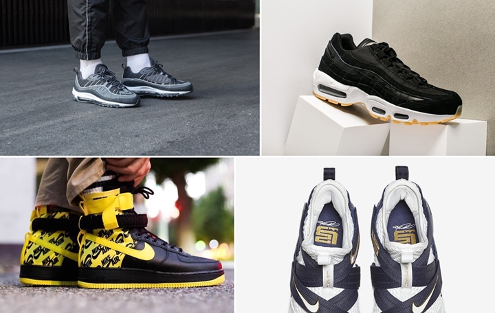 【まとめ】5/31発売の厳選スニーカー！(NIKE AIR MAX 98 SE “Black/Anthracite”)(AIR MAX 95 PREMIUM “Black/Dark Grey”)(SPECIAL FIELD AIR FORCE 1 {SFAF-1} “Black/Dynamic Yellow”)(ZOOM LEBRON SOLDIER 12 SFG EP “White/Midnight Navy”)他