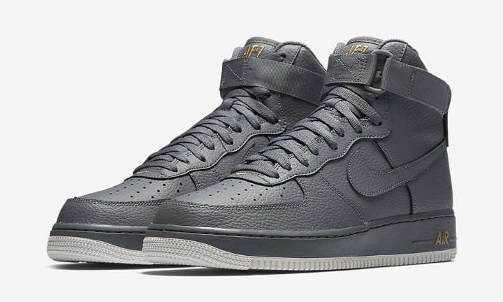 【オフィシャルイメージ】ナイキ エア フォース 1 ハイ “クール グレー” (NIKE AIR FORCE 1 HIGH “Cool Grey” TUMBLED LEATHER) [315121-049]