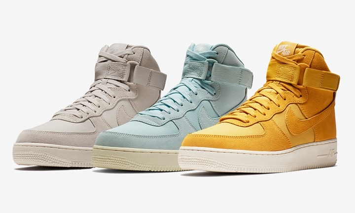 【オフィシャルイメージ】ナイキ エア フォース 1 ハイ スエード 3カラー (NIKE AIR FORCE 1 HIGH SUEDE) [AQ8649-001,400,700]